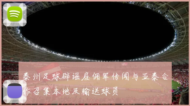 泰州足球辟谣雇佣军传闻与亚泰合作召集本地及输送球员
